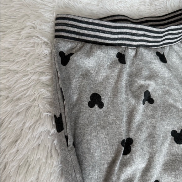 Disney Gray Sweatpants with Black Mickey Pattern - Picture 3 of 4